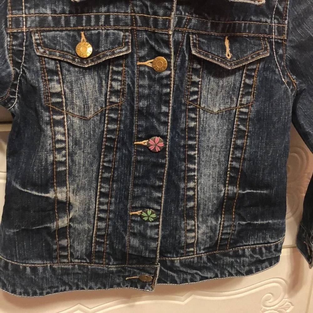 The children’s place Jean jacket size M7/8 GUC🌺